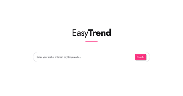 EasyTrend - find real-time viral trends on the internet